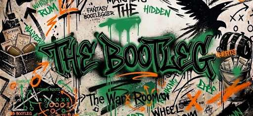 The Bootleg fantasy football graffiti banner